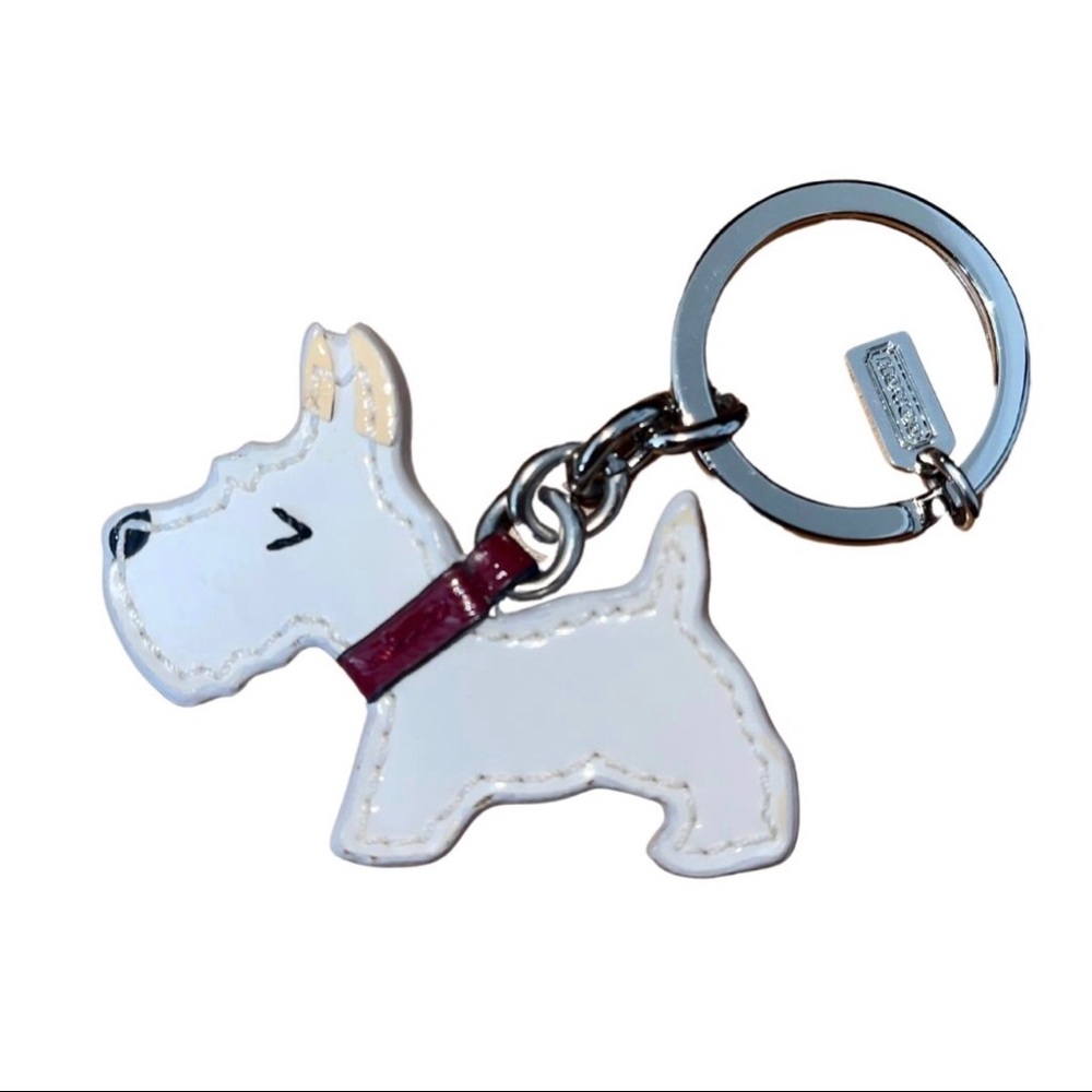 Coach Scottie Dog Keychain